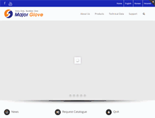 Tablet Screenshot of majorglove.com